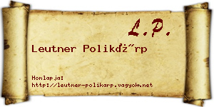 Leutner Polikárp névjegykártya
